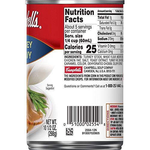 Campbells Turkey Gravy, 10.5 Oz Can Case of 12