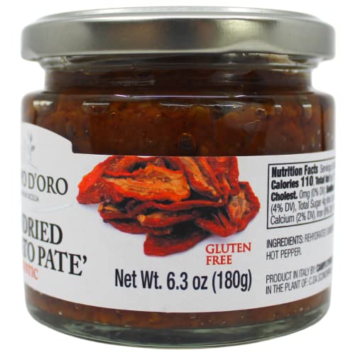 Sundried Tomato Paté, Dip or Spread, Puree of Sun-Dried Tomatoes...
