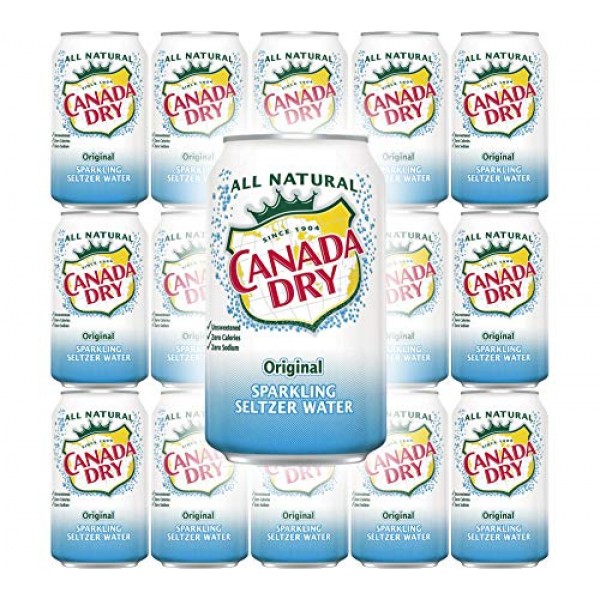 Canada Dry Original Sparkling Seltzer Water, 12Oz Can Pack Of 1