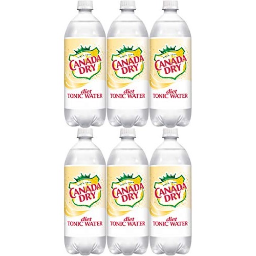 Canada Dry Diet Tonic Water, 1 L Bottle 6-Pack
