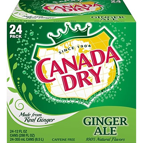 Canada Dry Ginger Ale Cans, 24 Count, 12 Fl Oz