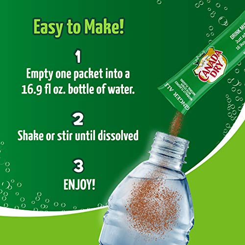 Canada Dry, Original Ginger Ale – Powder Drink Mix - 12 Boxes, Canada Dry, Original Ginger Ale – Powder Drink Mix - 12 Boxes,