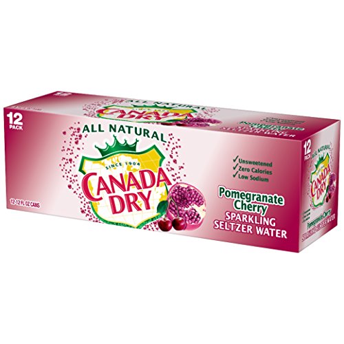 Canada Dry Pomegranate Cherry, 12 Fl Oz Pack of 12