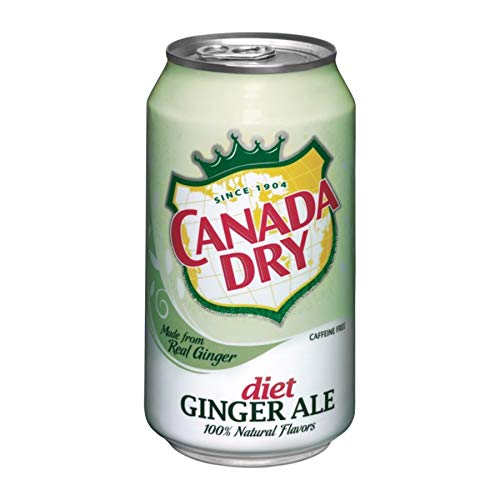 Canada Dry Zero Sugar Ginger Ale Soda, 12 Fl Oz Cans, 12 Pack
