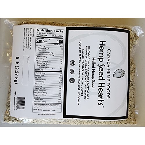 Canada Hemp Foods Seed Hearts Bag, 5 Pound