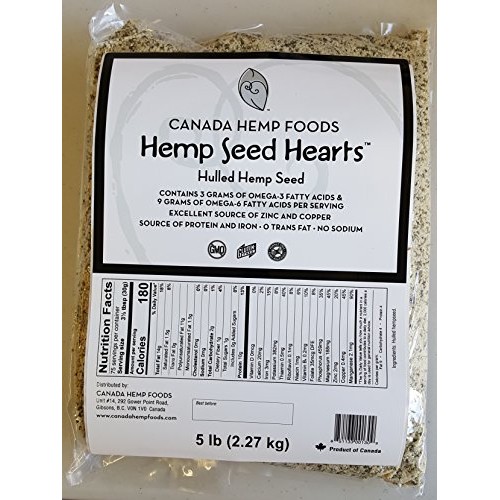 Canada Hemp Foods Seed Hearts Bag, 5 Pound
