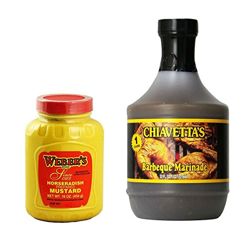Webers Horseradish Mustard 16 Oz And Chiavettas Barbecue Marin