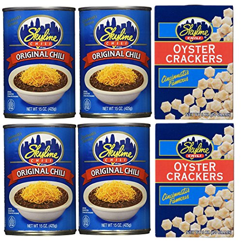 Skyline Chili Bundle 4 Cans Of Original Chili 15 Oz + 2 Box