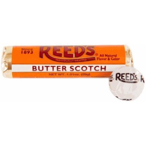 Reeds Hard Candy Rolls- 6Ct- 2 Root Beer, 2 Cinnamon, 2 Buttersc