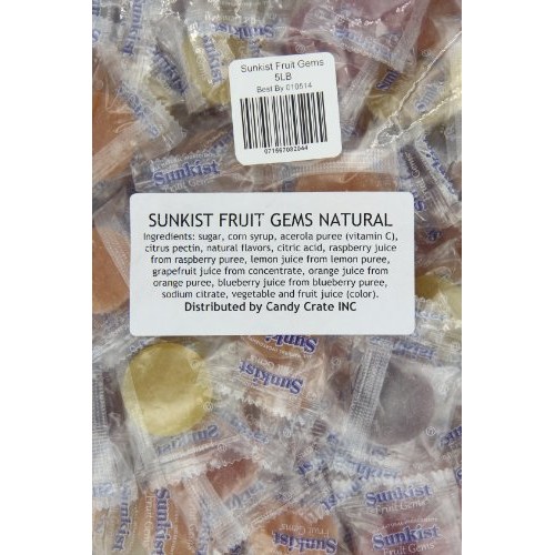 Sunkist Fruit Gems, 5-Pound Bag