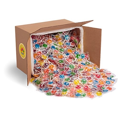 Fruit Lollipops By Candy Creek, Bulk 18 Lb. Carton, Assorted Fla