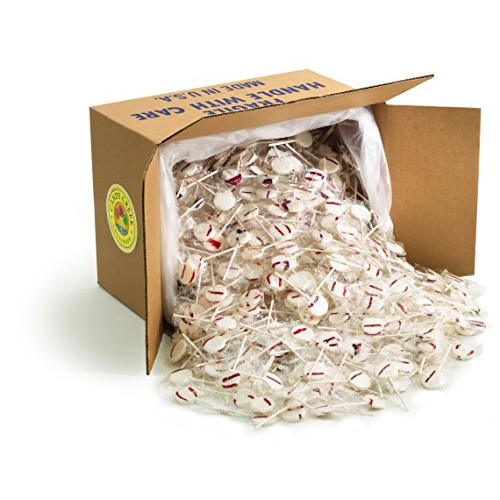 Zany Cane Peppermint Lollipops By Candy Creek, Bulk 18 Lb. Carton