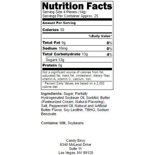 Buttermints - 13 Oz. Bag - Approximately 100 Individually Wrappe