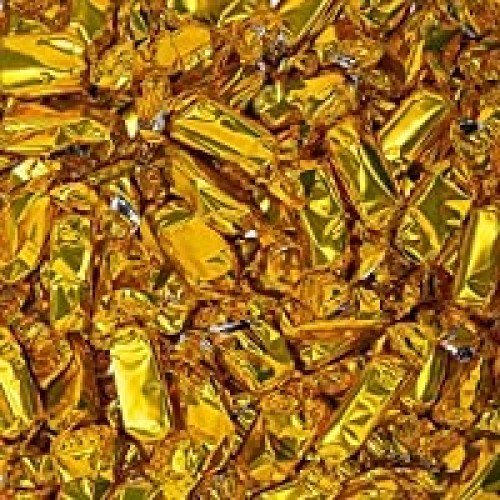 Gold Individually Wrapped Caramels - 2 Pound Bag - Approximately