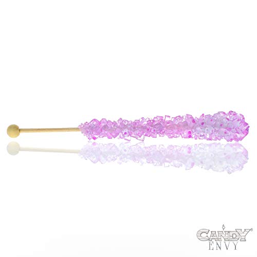 Mermaid Rock Candy Sticks - 10 Individually Wrapped Rock Candy O