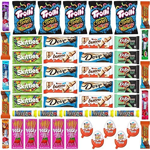 Candy Geeks Trendy Bulk Candy Boxes || 50 Full Size Candy And