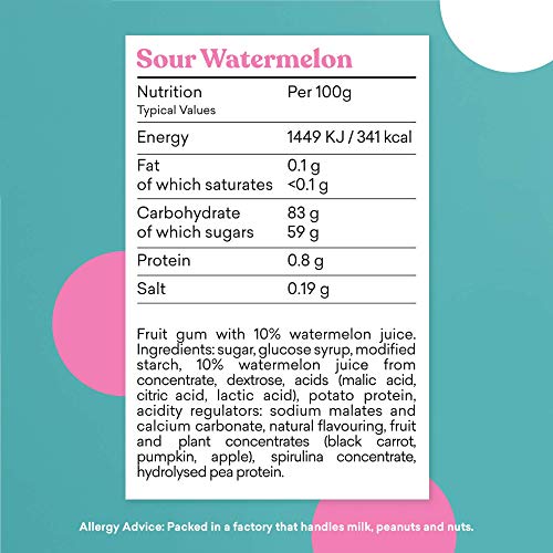 Candy Kittens New Flavor Vegan Gummy Candy 4.4Oz Sour Watermelo