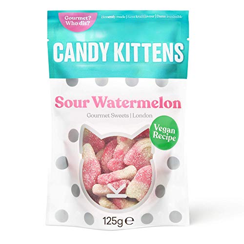 Candy Kittens New Flavor Vegan Gummy Candy 4.4Oz Sour Watermelo