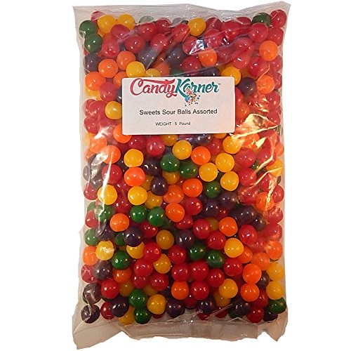 Sweets Sour Balls Assorted Fruit 5 Pound 80 OZ