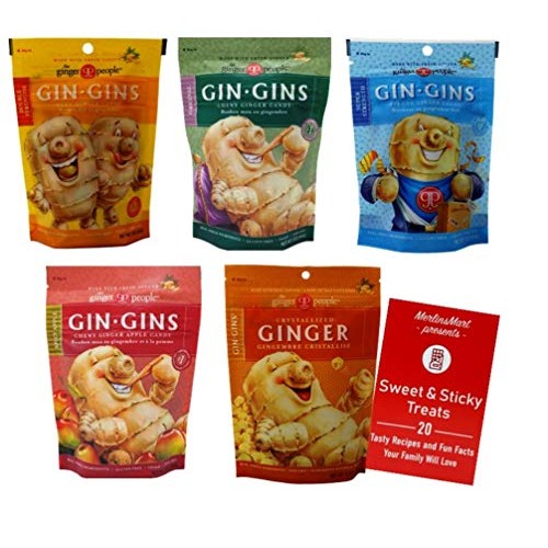 Gin Gins Ginger Chews | Chewy Ginger Candy 5 Flavor Variety 1 ... Gin Gins Ginger Chews | Chewy Ginger Candy 5 Flavor Variety 1 ...
