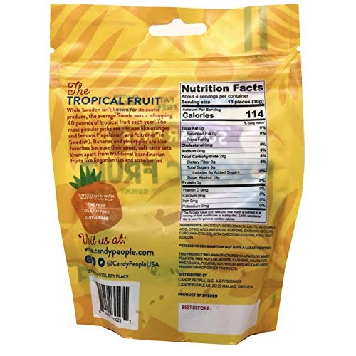 Candy People Sugar-Free Swedish Gummy Candy – Gluten-Free, Fat-F