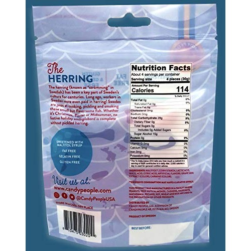 Candy People Sugar-Free Swedish Gummy Candy – Gluten-Free, Fat-F