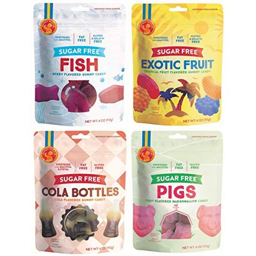 Candy People Sugar-Free Swedish Gummy Candy – Gluten-Free, Fat-F