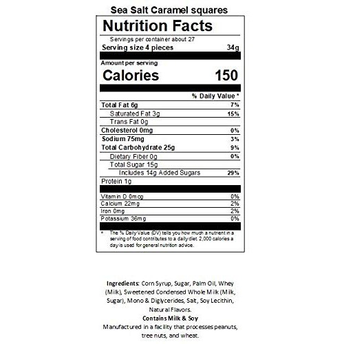 Candy Shop Vanilla Sea Salt Caramels - 2 Lb Bag