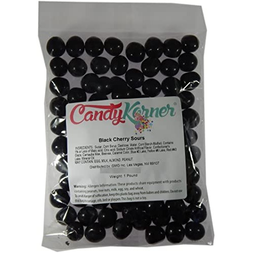 Black Cherry Sour Balls - Sweets Sour Balls Black Cherry 1 Poun...
