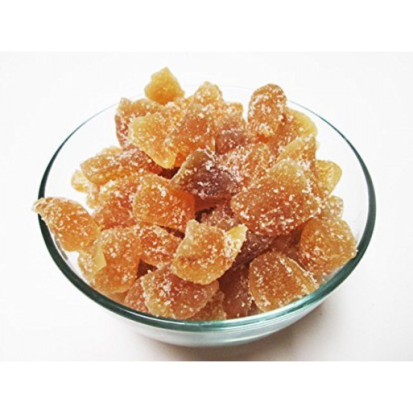 Crystallized Candied Ginger Chunks-Unsulfured, 5 pound. Free Shi...