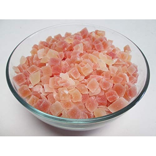 Natural Dried Papaya Dices, Low Sugar, Unsulphured 3 Pounds