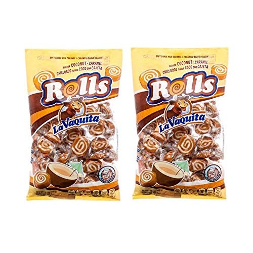 La Vaquita Rollitos Caramelo Suave De Leche Sabor Coco Y Cajeta