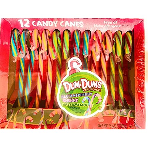 Dum Dums Candy Canes 1 5.3Oz Box 12 Individual Wrapped Pieces. Dum Dums Candy Canes 1 5.3Oz Box 12 Individual Wrapped Pieces.