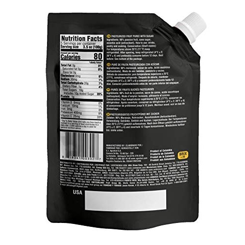 Canoa Passion Fruit Puree | All-Natural | Reduced-Sugar | Great