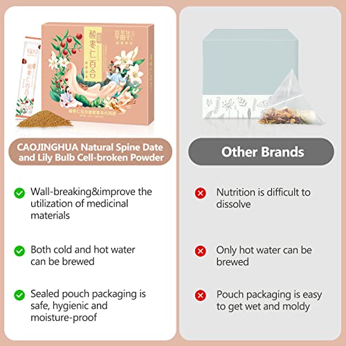 CaoJingHua Natural Spine date And Lily Bulb Cell-broken Herbs ,R...