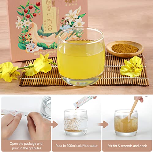 CaoJingHua Natural Spine date And Lily Bulb Cell-broken Herbs ,R...