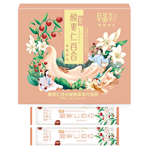 CaoJingHua Natural Spine date And Lily Bulb Cell-broken Herbs ,R...