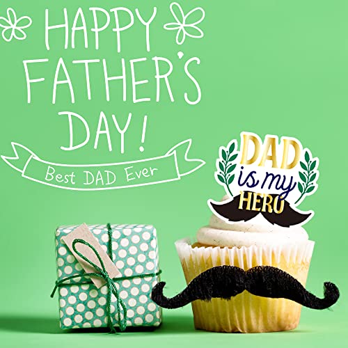 Fathers Day Cupcake Toppers 48pcs Happy Fathers Day Cake Topper...