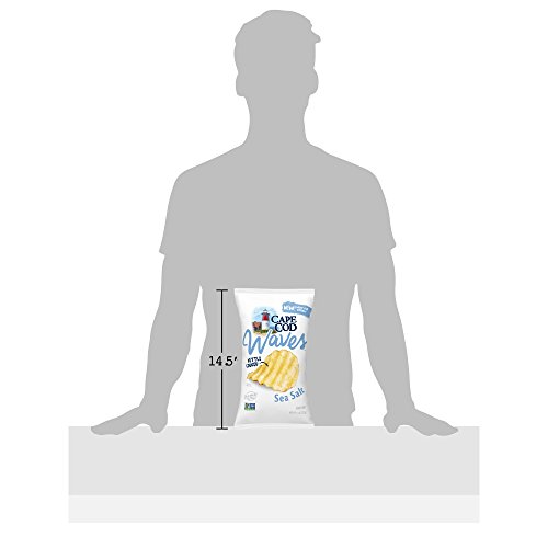 Cape Cod Potato Chips, Kettle Cooked Wavy Cut Sea Salt, 7.5 Ounce