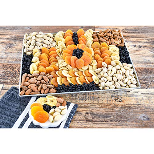 Deluxe Dried Fruit And Nut Gourmet Gift Basket With The Always P