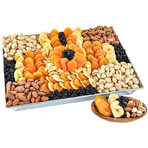 Deluxe Dried Fruit And Nut Gourmet Gift Basket With The Always P