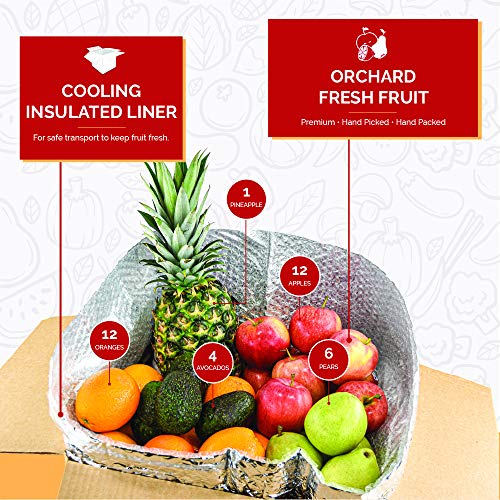 Gourmet Fruit Basket, 15 Lbs Mixed Fruit Pack With Farm Produc
