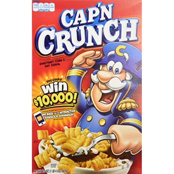 Capn Crunch Sweetened Corn And Oat Cereal, 40 Ounce