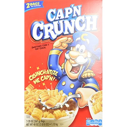 Capn Crunch Sweetened Corn And Oat Cereal, 40 Ounce