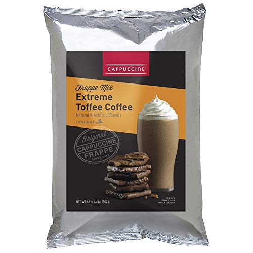 Cappuccine Extreme Toffee Coffee Frappe Mix 3 Lbs, P4011