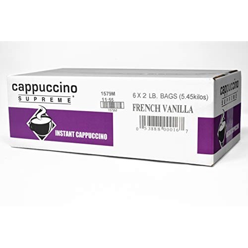 French Vanilla Instant Cappuccino Mix,Pack Of 6