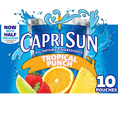 Capri Sun Tropical Punch Ready-To-Drink Juice 10 Pouches Capri Sun Tropical Punch Ready-To-Drink Juice 10 Pouches
