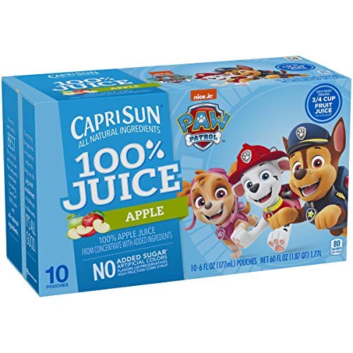 Capri Sun 100% Apple Juice Ready-To-Drink Juice 20 Pouches, 2 B
