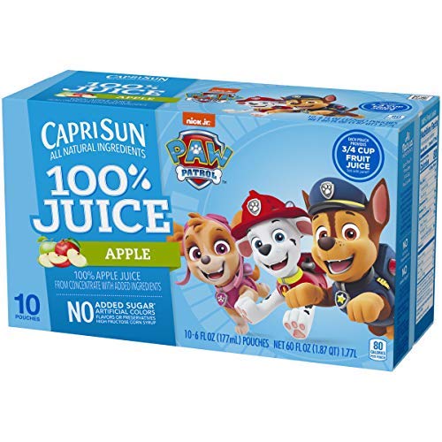 Capri Sun 100% Apple Juice Ready-To-Drink Juice 20 Pouches, 2 B