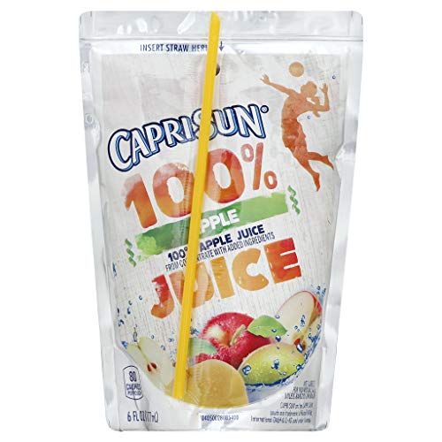 Capri Sun Apple Juice Pouch 6Oz Pouches, 4 Boxes Of 10